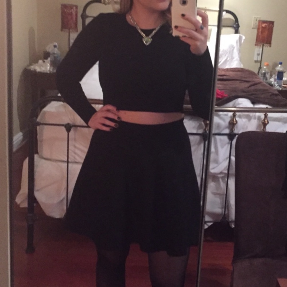 RVN skirt and crop top